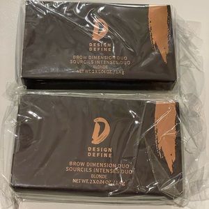 Design Define Blonde Brow Dimension Duo lot of 2 New
